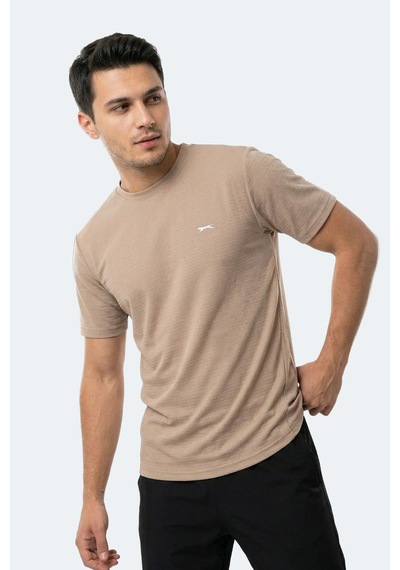 Slazenger Hugger Erkek Vizon Tişört