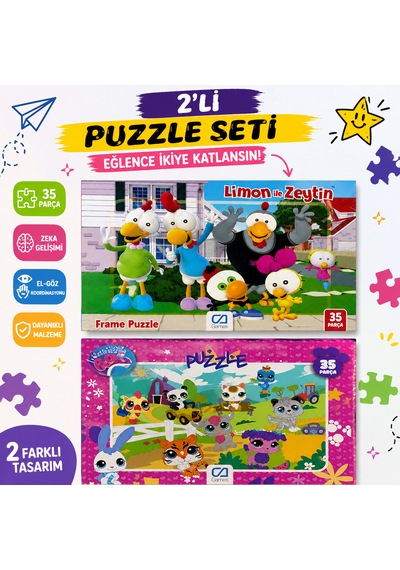 Ca Games 2 Li Puzzle Seti 35 Parça Eğitici Yapboz