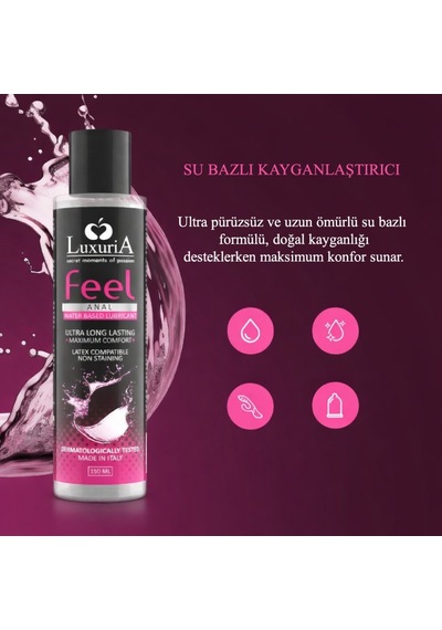 İntimateline Luxuria Feel Anal 150 Ml Kayganlaştırıcı Jel