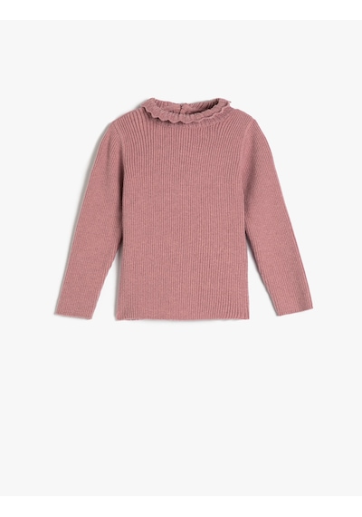 Koton Basic Sweatshirt Dik İşlemeli Yaka Arkadan Düğmeli Uzun Kollu Pembe 4wmg90007at Gül Koton Basic Sweatshirt Dik İşlemeli Yaka Arkadan Düğmeli Uzun Kollu Pembe 4wmg90007at Gül