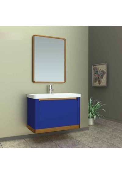 Evros Kahire 80 Cm Banyo Dolabı Mavi