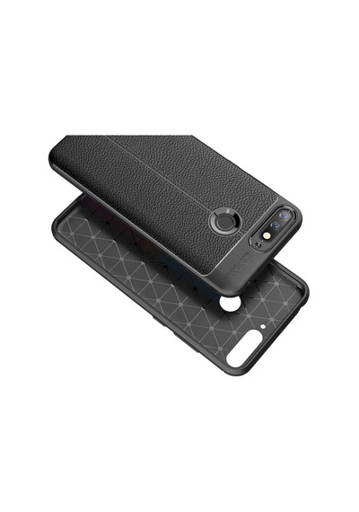 Huawei Y7 2018 Kılıf Zore Niss Silikon Kapak Siyah