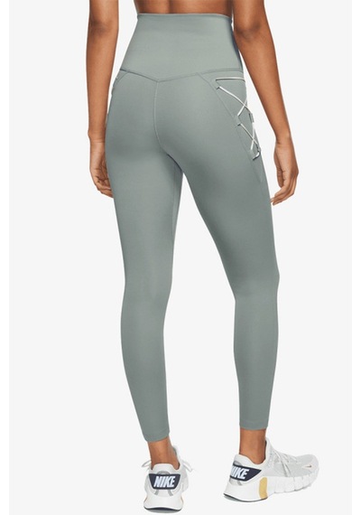 Nike One Training Novelty Dri Fit High Rise 7/8 Leggings 2 Cepli Yüksek Belli Kadın Antreman Taytı Yeşil Dx006-330 Nike One Training Novelty Dri Fit High Rise 7/8 Leggings 2 Cepli Yüksek Belli Kadın Antreman Taytı Yeşil Dx006-330