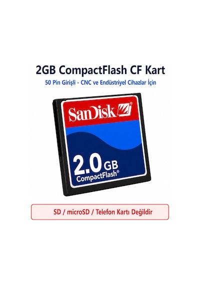 Sandisk 2gb Cf Kart - Endüstriyel Hafıza Kartı