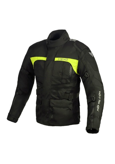 Vexo Adventure H20 Siyah-neon Sarı Motosiklet Montu