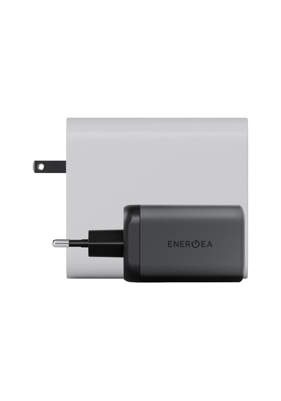 Energea Ampcharge Mini 100 2 Adet 100w Type-c Ve 1 Adet 30w Usb Çıkışlı Pd Pps Qc 3.0 Gan Hızlı Şarj Aleti - Siyah