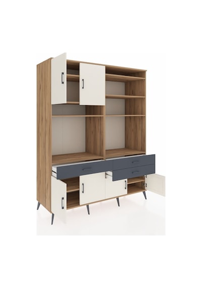 Kronos Gardrop 10 Raflı 3 Çekmeceli 8 Kapaklı 176x59x221 Çam-aytaşı/antrasit Aytaşı/antrasit Kronos Gardrop 10 Raflı 3 Çekmeceli 8 Kapaklı 176x59x221 Çam-aytaşı/antrasit Aytaşı/antrasit