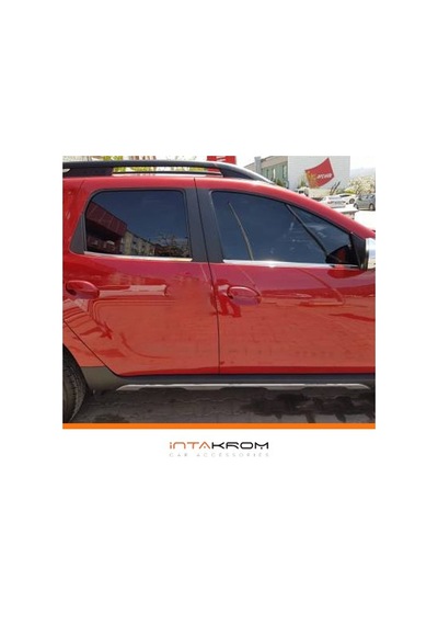 Dacia Duster Krom Cam Çıtası 4 Parça 2018 ve Üzeri