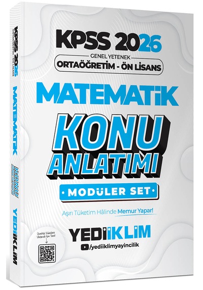 Yediiklim 2026 Kpss Ortaöğretim Ön Lisans Gy-gk Konu Anlatımlı Mo