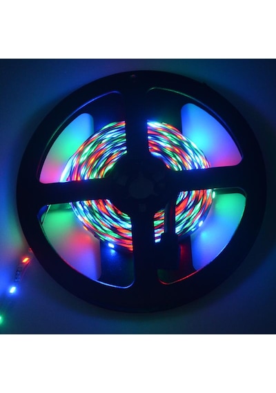 3528 Tek Çipli Silikonlu Kumandasız Rgb Şerit Led | 5 Metre |