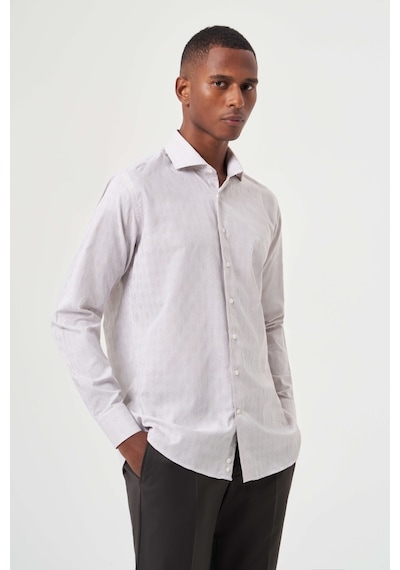 Bisse Erkek Regular Fit Klasik Gömlek Bej Gm23y231037 D07 Bej
