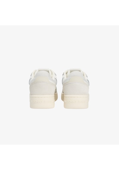 Tommy Hilfiger Tommy Jeans Retro Basket Kadın Beyaz Spor Ayakkabı En0en02818 Beyaz
