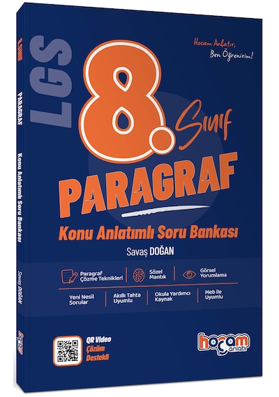 Hocam Anlatır 8. Sınıf Paragraf Konu Anlatımlı Soru Bankası