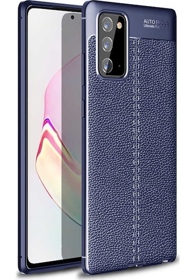 Samsung Uyumlu Galaxy Note 20 Kılıf Deri Tarzı Niss Silikon Case