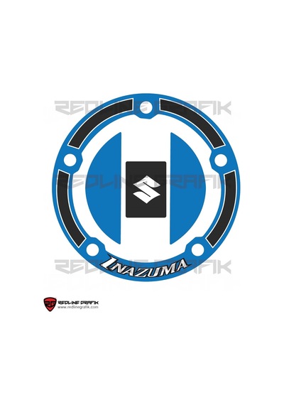 Suzuki Inazuma Mavi Depo Kapak Pad Sticker