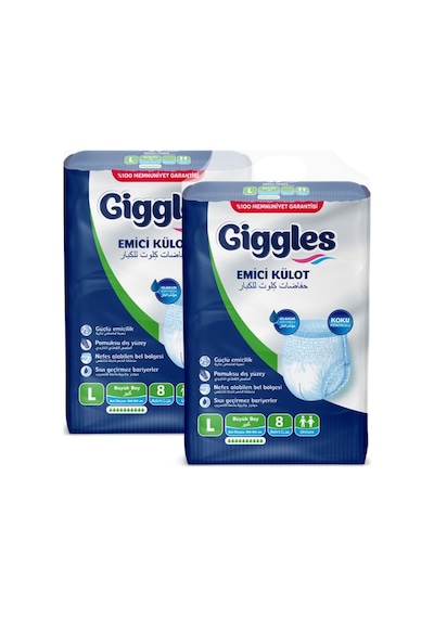 Giggles Yetişkin Emici Külot Large 2 Paket 16 Adet L