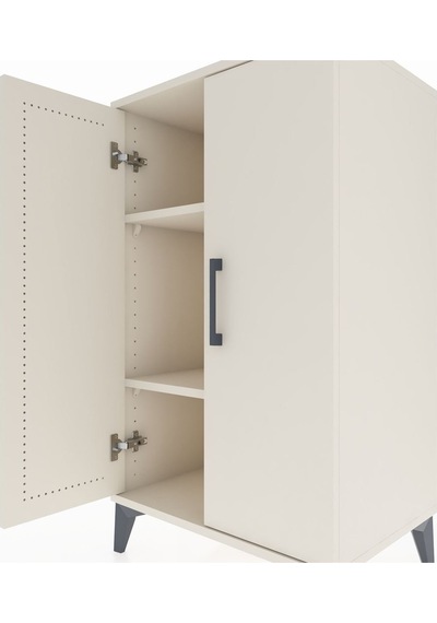 Hyperion Komodin 2 Raflı 2 Kapaklı 60x44x106 Aytaşı-aytaşı Aytaşı