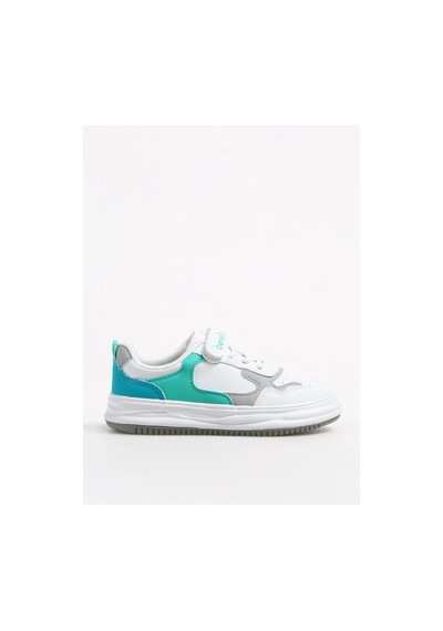 Benetton Beyaz - Gri Erkek Çocuk Sneaker Bnı-10025 Siyah