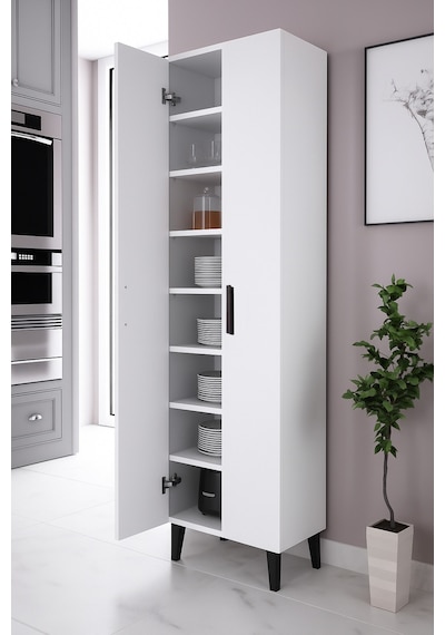 Alesta Life 2 Kapaklı 8 Raflı Çok Amaçlı Dolap