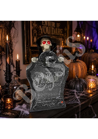 Halloween Cadılar Bayramı Mezar Taşı Hareket Sensörlü Işıklı Tüm Yaşlar