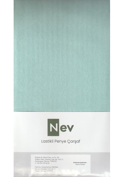 Nev Penye Çarşaf Fitted Su Yeşili 160x200+30