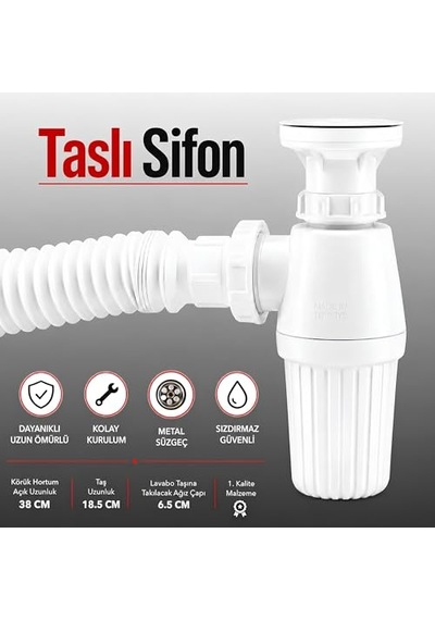 Lavabo Sifonu Rekorlu 1.sınıf Çok Renkli