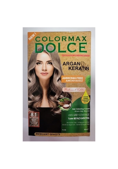 Dolce Amonyaksız, Doğal Set Boya - 8.1 Açık Küllü Kumral