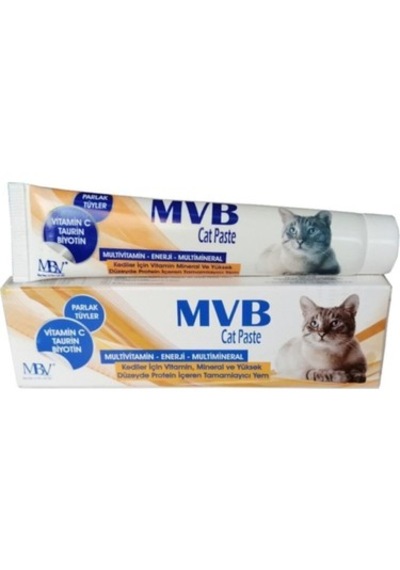 Mbv Mvb Cat Paste Kedi Vitamin Macunu 50 Gr - Tüy Dökümü Önleyici Ve Biotinli