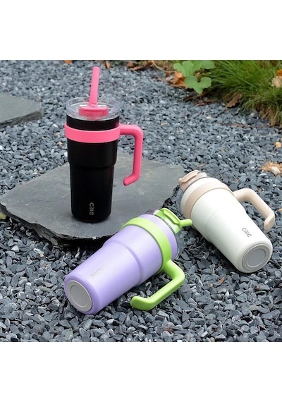 Dodge Trekking Çelik Termos Mug 750ml Siyah Siyah