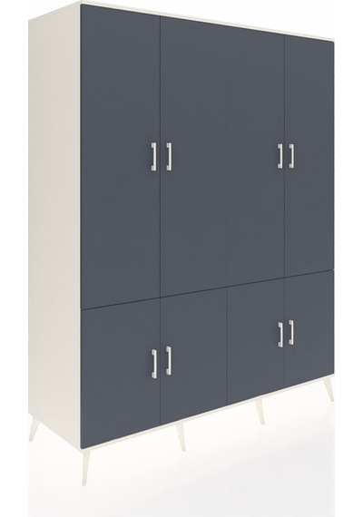 Kronos Gardrop 10 Raflı 8 Kapaklı 176x59x221 Aytaşı-antrasit Antrasit Kronos Gardrop 10 Raflı 8 Kapaklı 176x59x221 Aytaşı-antrasit Antrasit