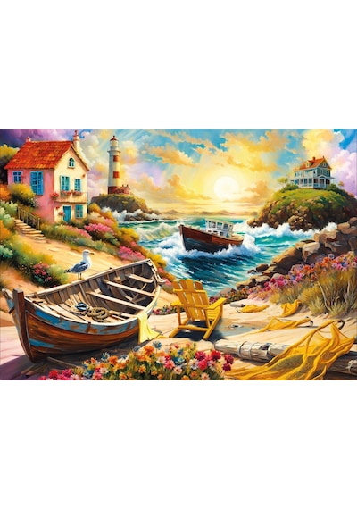 Ks Games 1000 Parça Lighthouse Puzzle - Serhat Filiz