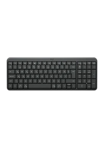 Logitech 920-013460 K250 Bluetooth Q Tr Kompakt Grfit Kablosuz Klavye