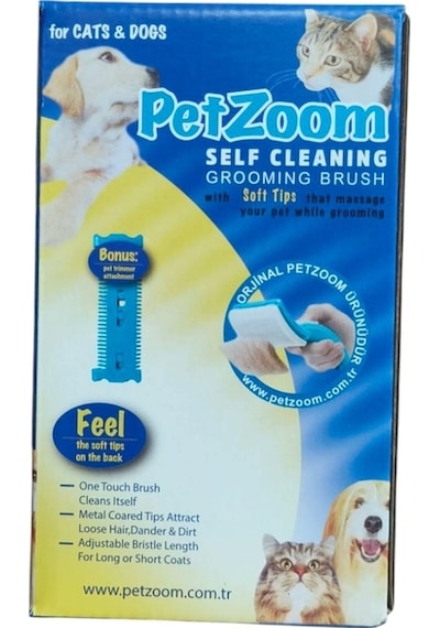 Lüks Basmalı Kedi Köpek Tarağı - Tüy Toplama Ve Temizleme, Ergonomik, Kolay Kullanım