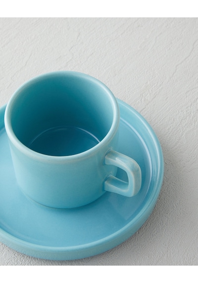 English Home Coastal Bliss Seramik 4 Parça 2 Kişilik Çay Fincanı Takımı 184 Ml Açık Mavi Açık Mavi