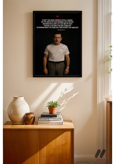 Film Alıntısı Portre Poster, Siyah Çerçeveli Duvar Tablosu - Motivasyon Hediyesi No:0856