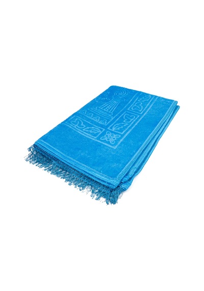 Peluş Seccade Mavi 80x120 Cm.