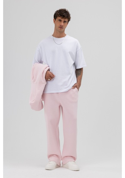 Vamos Basic Baggy Eşofman Alt Pembe