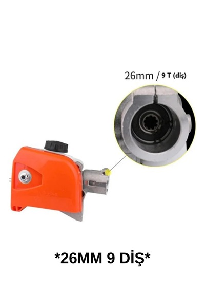Silen Motorlu Tırpan Dal Budama Aparatı 26mm 9 Diş