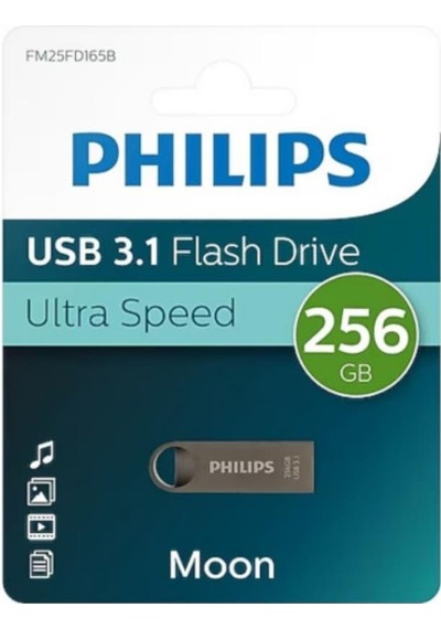 Phılıps 256gb Usb Bellek, 3.1 Moon Metal - Fm25fd165b/00