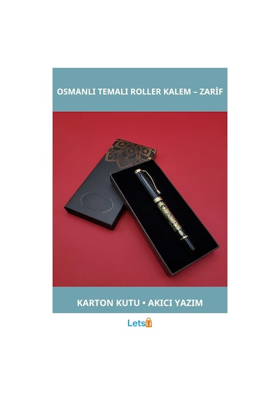 Osmanlı Temalı Kalem Şık Metal Tasarım Roller Kalem Çok Renkli