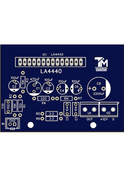 19 Watt Mono Tek Kanal Rms Amfi Devresi Class Ab La4440