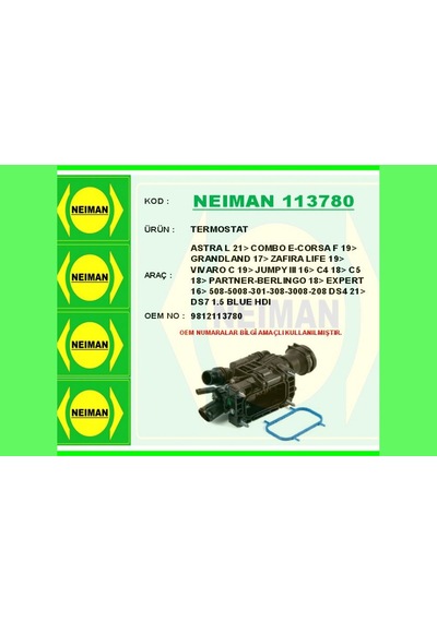 Termostat - 248 - Fiat Doblo 24-astra L 21- Combo E-corsa F 19- Grandland 17- Zafıra Lıfe 19- Vıvaro C - Dpmıx-hb - 19- J Termostat - 248 - Fiat Doblo 24-astra L 21- Combo E-corsa F 19- Grandland 17- Zafıra Lıfe 19- Vıvaro C - Dpmıx-hb - 19- J