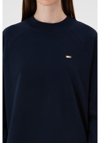 U.S. Polo Assn. Kadın Lacivert Regular Bisiklet Yaka Basic Sweatshırt 50313610-VR033