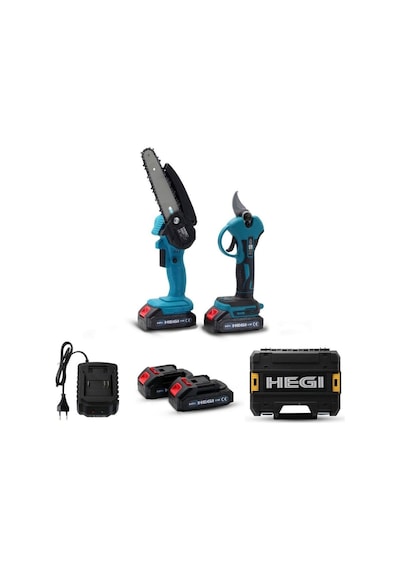 Hegi 26443 Çift Akülü Dal Budama Testeresi + Makası Set