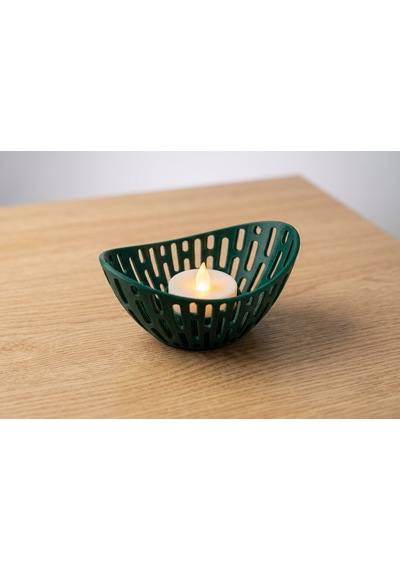 Lumanest Dekoratif Tealight Mumluk Koyu Yeşil