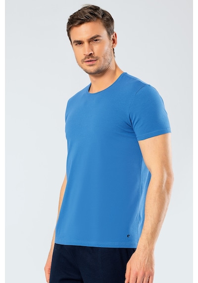 Cacharel 1331 O Yaka Kısa Kollu Erkek T-shirt - Saks Saks
