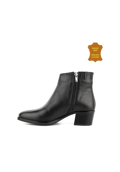 Hush Puppies Befasi 725011 Gerçek Deri, Anatomik, Kadın Bot Cilt Siyah Siyah Cilt
