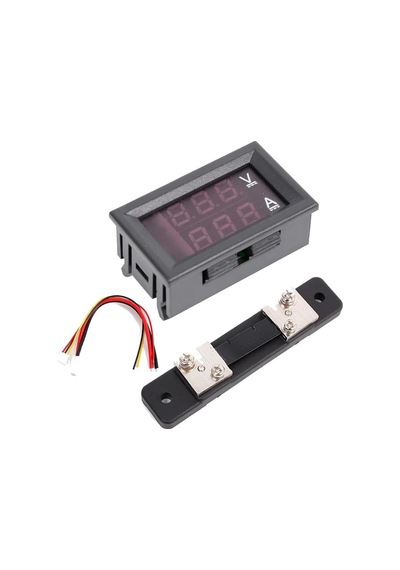 Tls Robotik 0.28 İnç 100v 50a Çift Ledli Kırmızı Voltmetre Ve Mavi Ampermetre