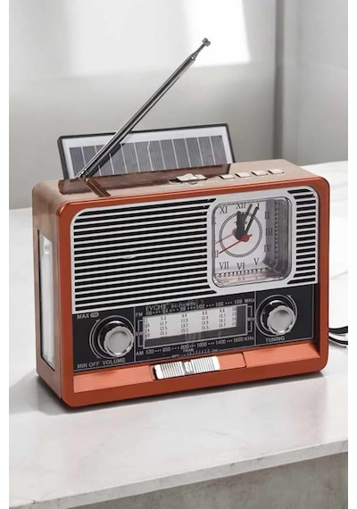 Nostaljik Görünümlü Usb Girişli Bluetooth Bağlantılı Radyo - Lisinya