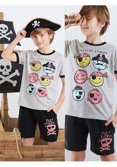 Pirate Erkek Çocuk T-shirt Şort Takım